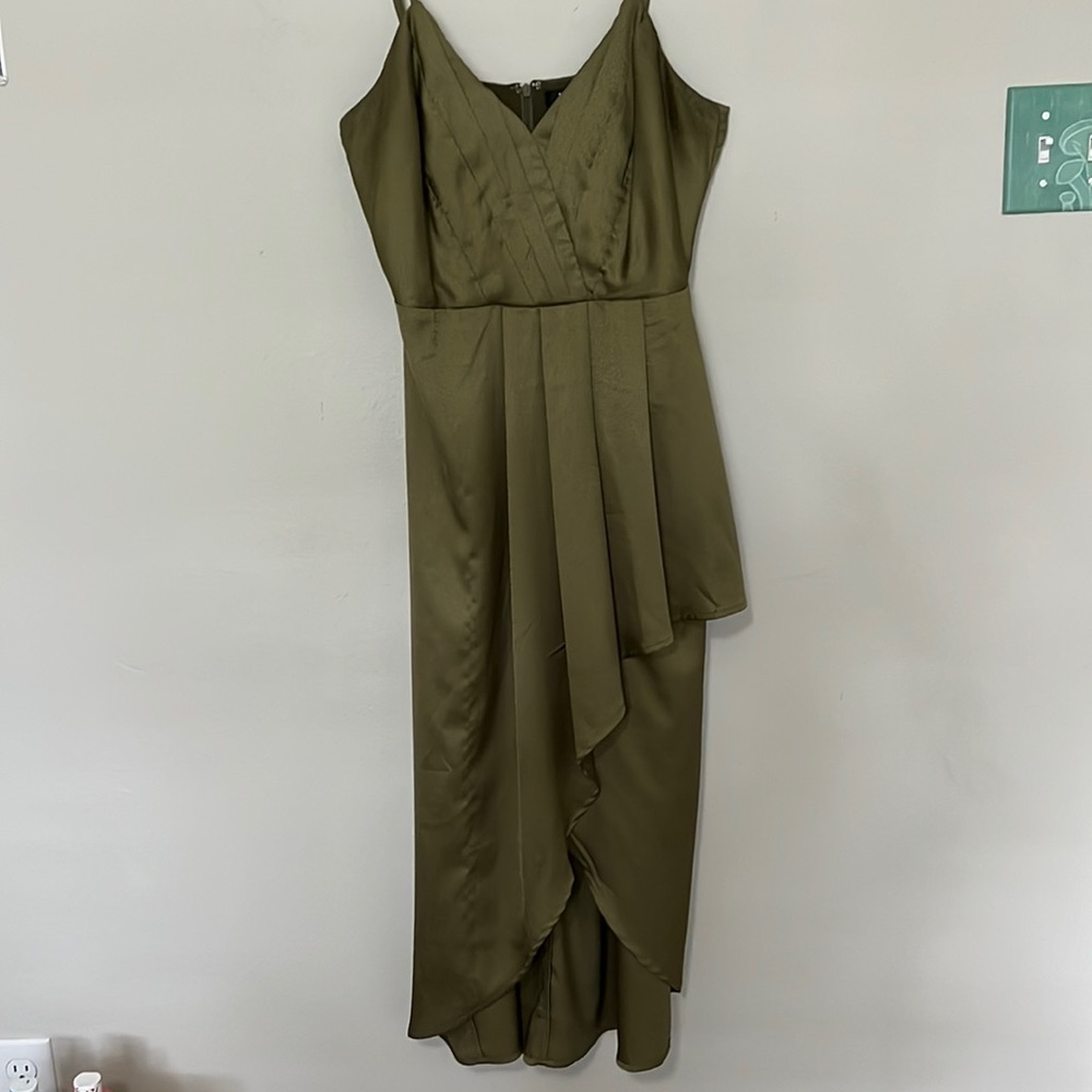 Olive Green Lulus High Low Dress